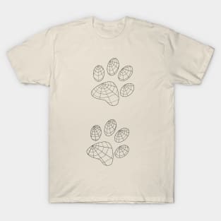 Spider Web Paw Prints T-Shirt